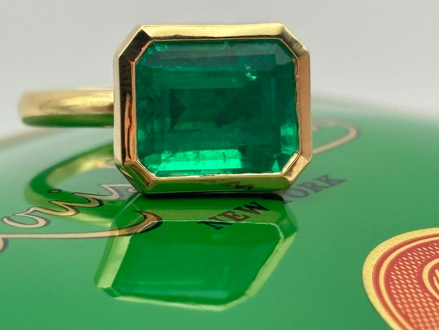Emerald Brick Ring