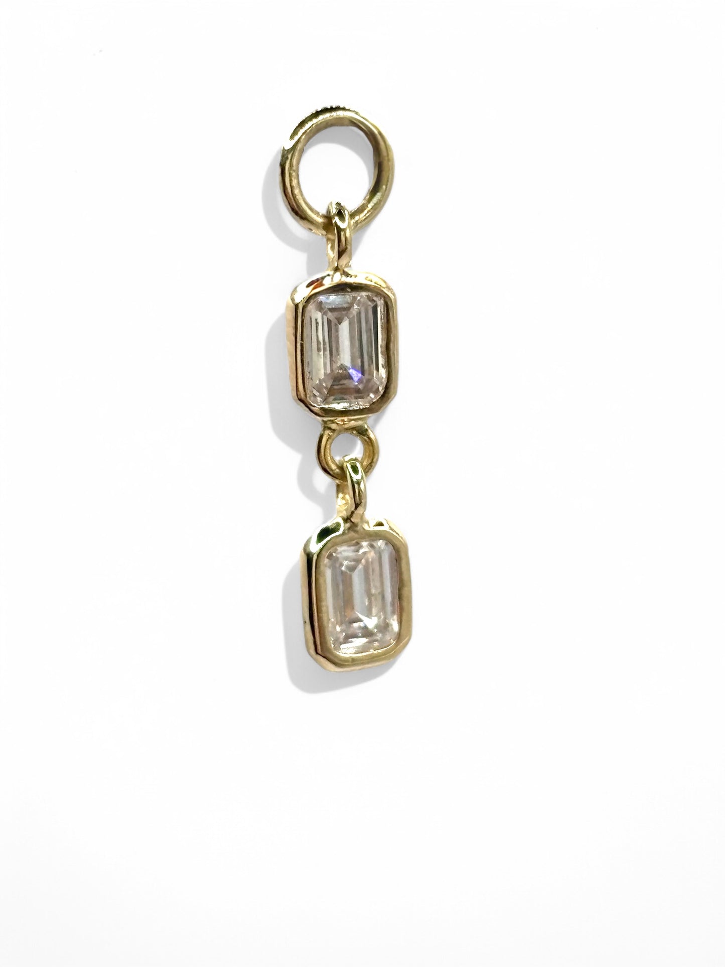Diamond Brick Charm Double