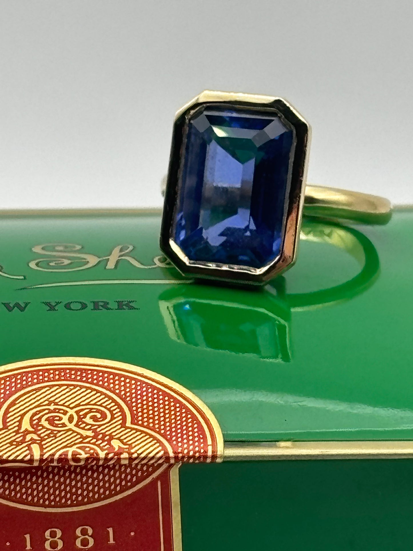 Sapphire Brick Ring