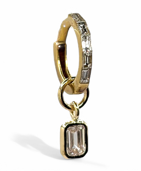 Diamond Brick Charm Single