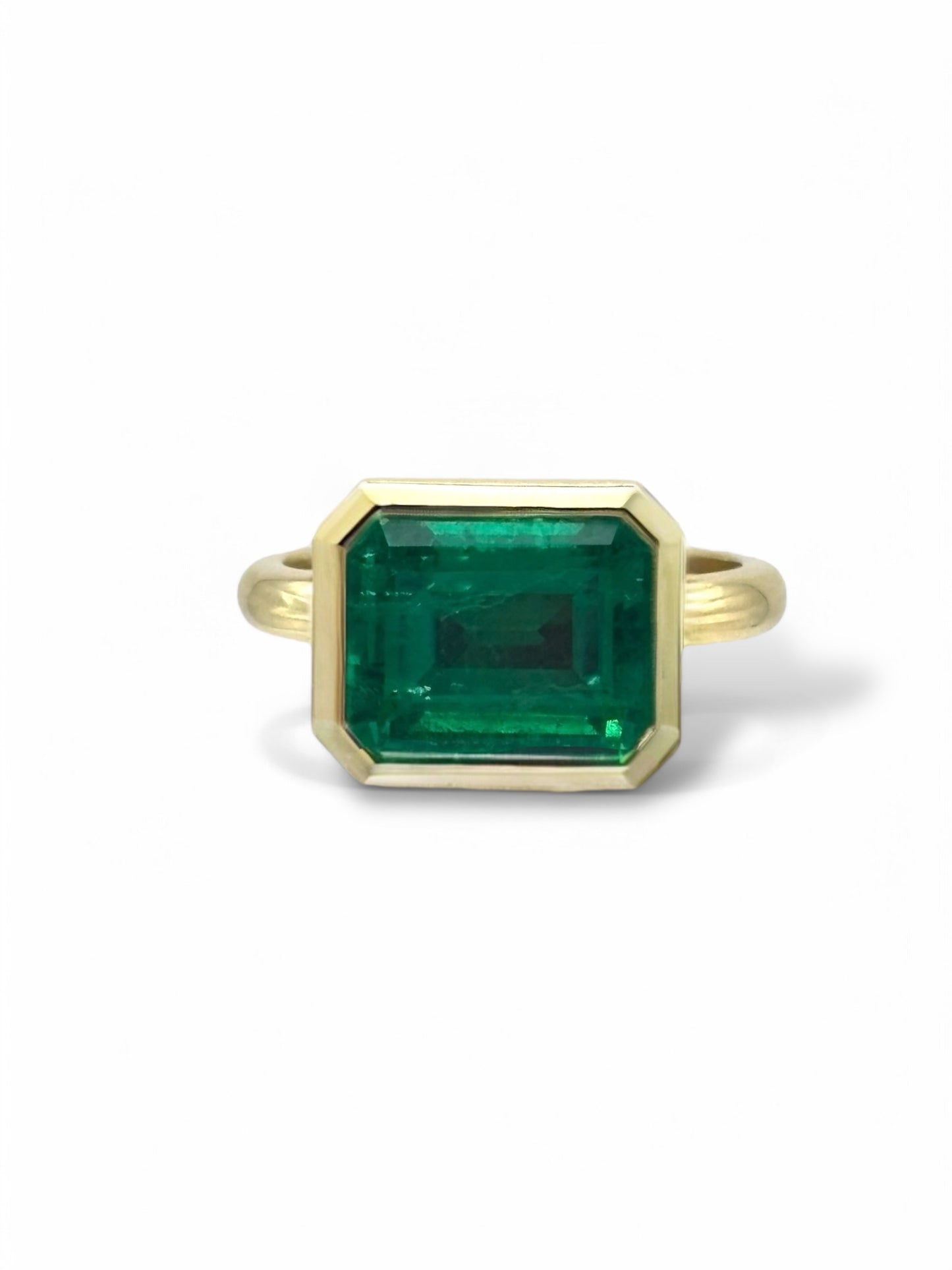 Emerald Brick Ring
