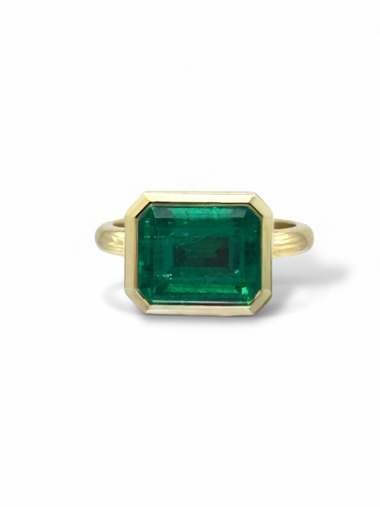 Emerald Brick Ring