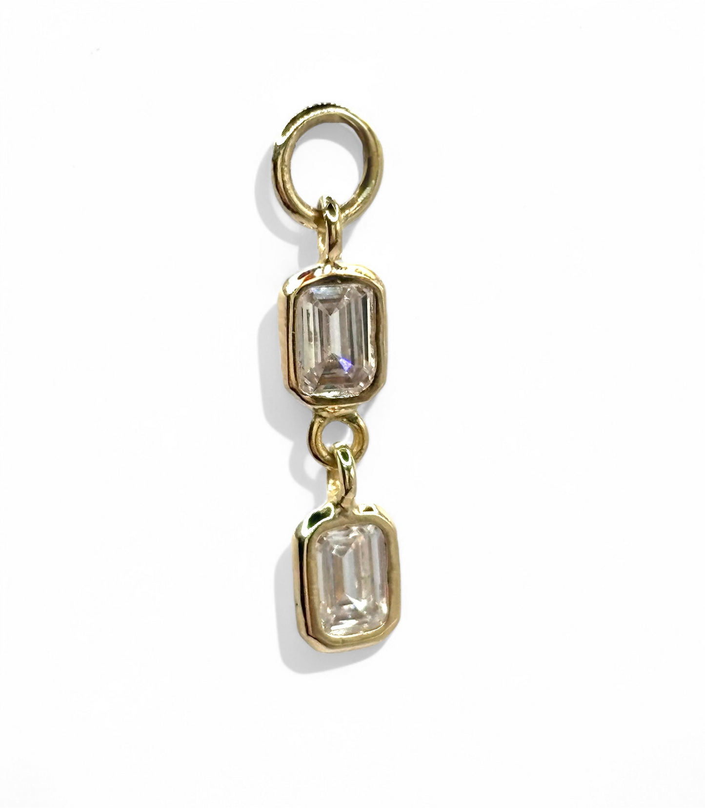 Diamond Brick Charm Double