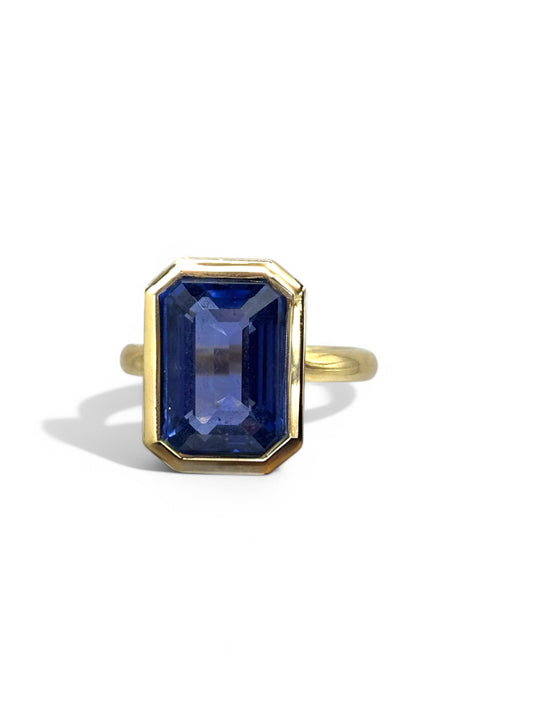 Sapphire Brick Ring