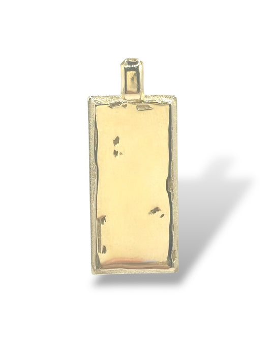 Brick Pendant Large Single Diamond