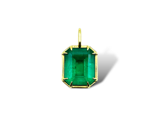 Solitaire Pendant N/S Emerald